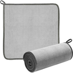 Baseus - Car Drying Towel (CRXCMJ-0G) - High-Quality Microfiber for Detailing, No Fiber/Color Loss, Universal, 40x40cm - Grey