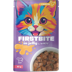 M-Pets Firstbite Kitten & Adult with Beef in Jelly 85gr