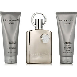 Afnan Supremacy Silver Eau de Parfum 100ml + Shower Gel 100ml + After Shave Balm 100ml