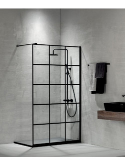 DEVON IWIS Decor Walk-in h.200 Black Matt