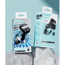 Φορτιστής αυτοκινήτου πομπός FM Bluetooth ήχος διπλή USB συσκευή αναπαραγωγής με καλώδιο MP3 3σε1 Lightning/Type-c/Micro-USB MP3-6