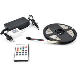 Andowl Ταινία LED Τροφοδοσίας 220V RGB Μήκους 5m με Τηλεχειριστήριο