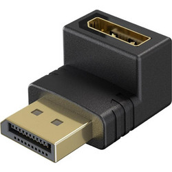 GOOBAY αντάπτορας DisplayPort 77130, 8K/144Hz, γωνιακός, μαύρος