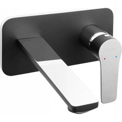 Μπαταρία νιπτήρος εντοιχισμού Black/Chrome ADORE BDR3PABLC FERRO