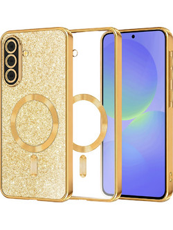 Θήκη Techsuit Luxury Glitter MagSafe για Samsung Galaxy A36 5G / A56 5G χρυσή