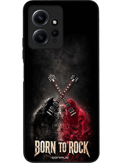 Sonique Men's Edition Θήκη με Σχέδιο «Born to Rock» (Xiaomi Redmi Note 12 4G)