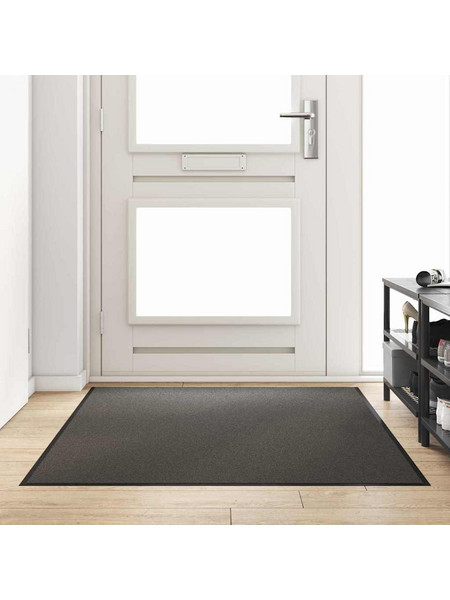 Χαλάκι Εξώπορτας Ανθρακί και Μαύρο 120 x 180 cm 100% Πολυαμίδιο