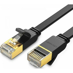 Ugreen Flat U/FTP STP Cat.7 Καλώδιο Δικτύου Ethernet 10m Black