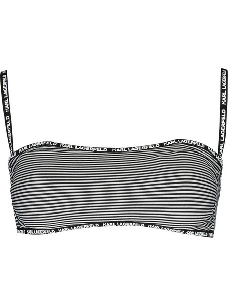 Karl Lagerfeld Bikini Top Μπουστάκι Μαύρο KL21WTP04