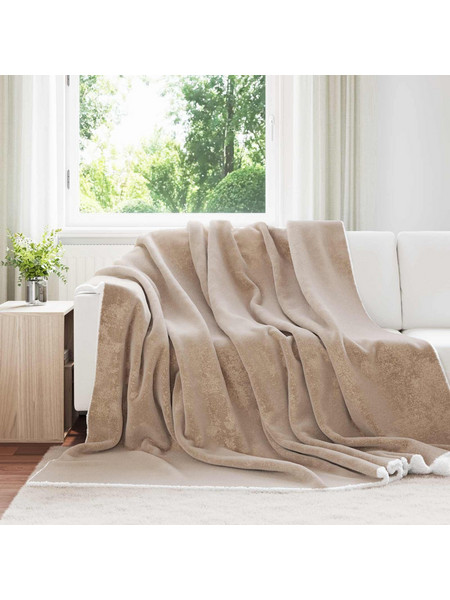 vidaXL Ριχτάρι Καμηλοπάρδαλη 270 x 240 cm 3,17 kg Μαλλί