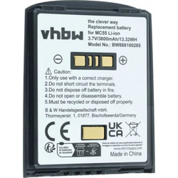 BTRY-MC55EAB02 VHBW Battery (Compatible) for MC55/MC65/MC67 3600mAh BTRY-MC55EAB02