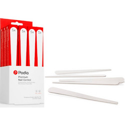 Podia Premium Nail Control 5 τεμάχια (Λευκή επαγγελματική Λίμα Κορουνδίου)