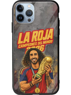 Θήκη La Roja Campeones del Mundo - Marc Cucurella iPhone 12 Pro Groove TPU (Tempered Glass και TPU)
