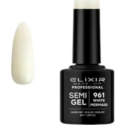 Elixir Semigel 961 White Mermaid Ημιμόνιμο Βερνίκι Νυχιών 8ml