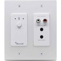Muxlab Bluetooth and Analog Audio to Dante Interface 500555-WH
