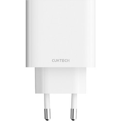 Cuktech A19 Φορτιστής χωρίς Καλώδιο με Θύρα USB-A & Θύρα USB-C 30W