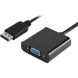 POWERTECH Αντάπτορας DisplayPort σε VGA PTH-028, 1920x1200p - Μαύρο