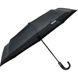 HUGO BOSS HUF614H Ομπρέλα Pocket Chevron Dark Grey Umbrella