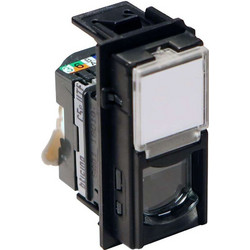 Πρίζα Rj45 Cat 5E Utp 1 Στοιχείων Black Living Now