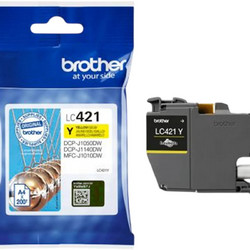 Brother LC-421 Yellow Μελάνι Εκτυπωτή Inkjet