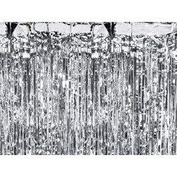 Ασημί Κουρτίνα Πάρτυ (90 x 250cm)