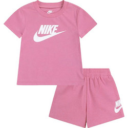 NIKE CLUB TEE _ SHORT SET 6BL596-A0W Ροζ