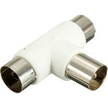 Powertech POWERTECH αντάπτορας για κεραία αρσενικό σε 2x θηλυκό CAB-V009, 5τμχ