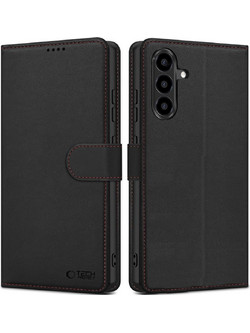 Tech-Protect Wallet Black / Red (Samsung Galaxy A57 5G)