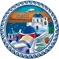 Tουριστικό μαγνητάκι Souvenir - Σετ 12pcs - Greece - 678531