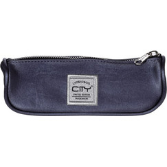 City Lyc Sac Eclair Silk Zip Κασετίνα Βαρελάκι Μπλε CL28699