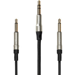 Meze Audio DUAL MONO 3.5 MM 99 SERIES Black Silver with Rmote 1.5m STANDARD CABLE