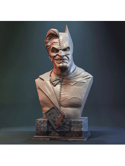 Φιγούρα Batman vs Joker Bust 3D εκτυπωμένη
