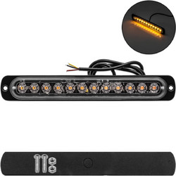 Φανάρι LED Πορτοκαλί με 16 Λειτουργίες 12-24V 12 SMD IP65 OEM