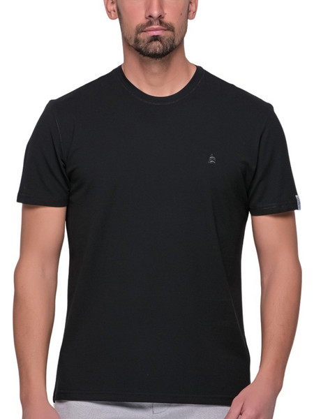 Beneto Maretti Regular Fit Ανδρικό Μπλουζάκι T-shirt - ΜΑΎΡΟ