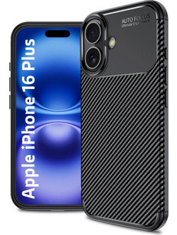 Ancus AutoFocus Carbon Fiber Back Cover Black (iPhone 16 Plus)