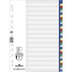 ΕΥΡΕΤΗΡΙΑ ΚΛΑΣΕΡ ΠΛΑΣΤΙΚΑ ΧΡΩΜΑΤΙΣΤΑ DURABLE ΑΡΙΘΜΩΝ 1-31