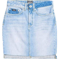 Superdry G72001KQ-NT6 Τζιν Μίνι Φούστα Blue