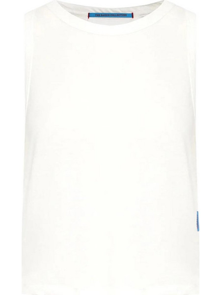 Funky Buddha Γυναικεία αμάνικη μπλούζα FBL013-112-04-OFF WHITE