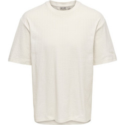 T-Shirt Oversize BOXY SEERSUCKER TEE Only&Sons