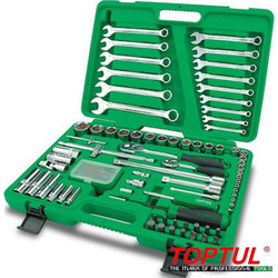 Toptul GCAI106B Σετ καρυδακια με καστάνιες 1/4 , 1/2 106τεμ