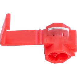 GloboStar(R) 81647 Cable Terminal - Κλέφτης Ρέυματος από Καλώδιο Max 10A - Κόκκινο - Μ2 x Π3 x Υ1.5cm - Πακέτο 20 Τεμαχίων