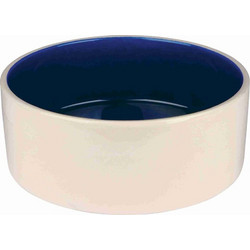 Trixie Πιάτο Κεραμικό Μπλε/Κρεμ 350ml/12cm