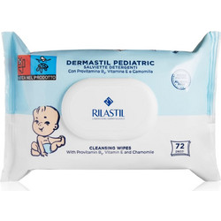 Rilastil Dermastil Pediatric απαλά καθαριστικά μαντηλάκια για παιδιά 72 τμχ