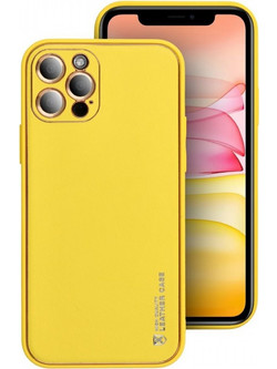 Forcell Leather Θήκη Yellow (iPhone 15 Pro Max)