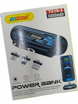 Andowl Mini Power Bank 5000mAh Black
