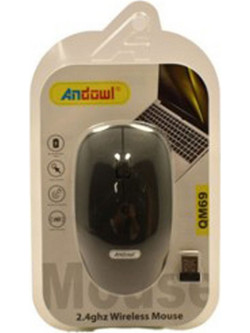 Andowl QM69 Ασύρματο Ποντίκι Black