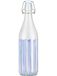 Μπουκάλι Estia Ligne Γυάλινο 1000ml με Καπάκι Μπλε/Διάφανο 01-39592