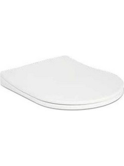 Stewe Home Καπάκι Λεκάνης D-Shape Πλαστικό Slim Soft Close Λευκό STE-015261-P15261
