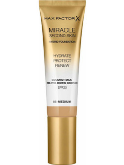 Max Factor Miracle Second Skin Hybrid 05 Medium Liquid Foundation SPF20 30ml