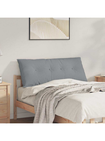 vidaXL Μαξιλάρι Πλάτης Ανοιχτό γκρι 120 x 50 x 19 cm ύφασμα